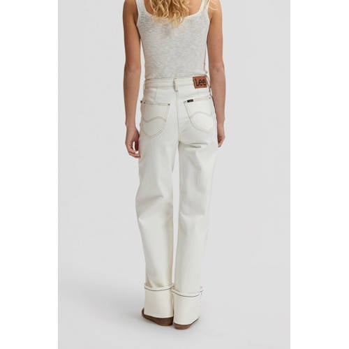 Lee wide leg jeans ecru afbeelding