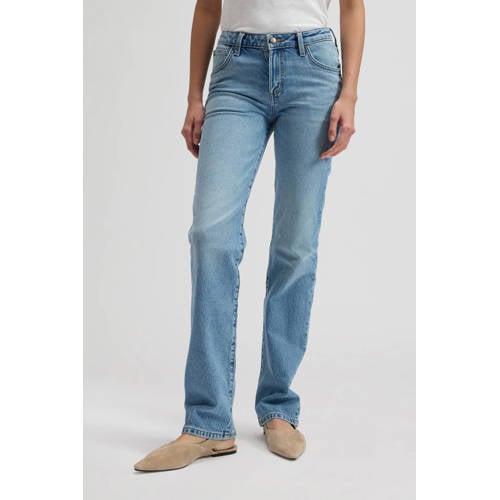 Lee straight leg jeans medium blue denim afbeelding