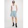 Grace & Mila high waist casual short met krijtstreep lichtblauw