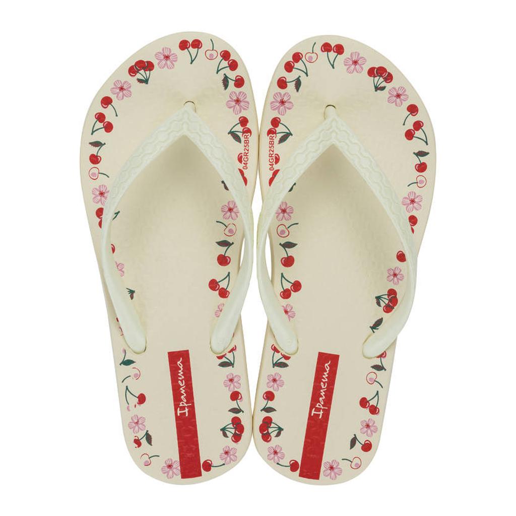 Beige meisjes Ipanema teenslippers van polyester