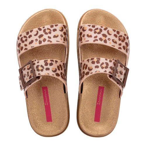 Ipanema slippers beige/panterprint – Beige/bruin