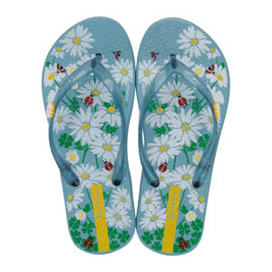 teenslippers blauw/meerkleurig