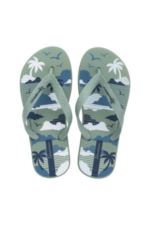 teenslippers groen