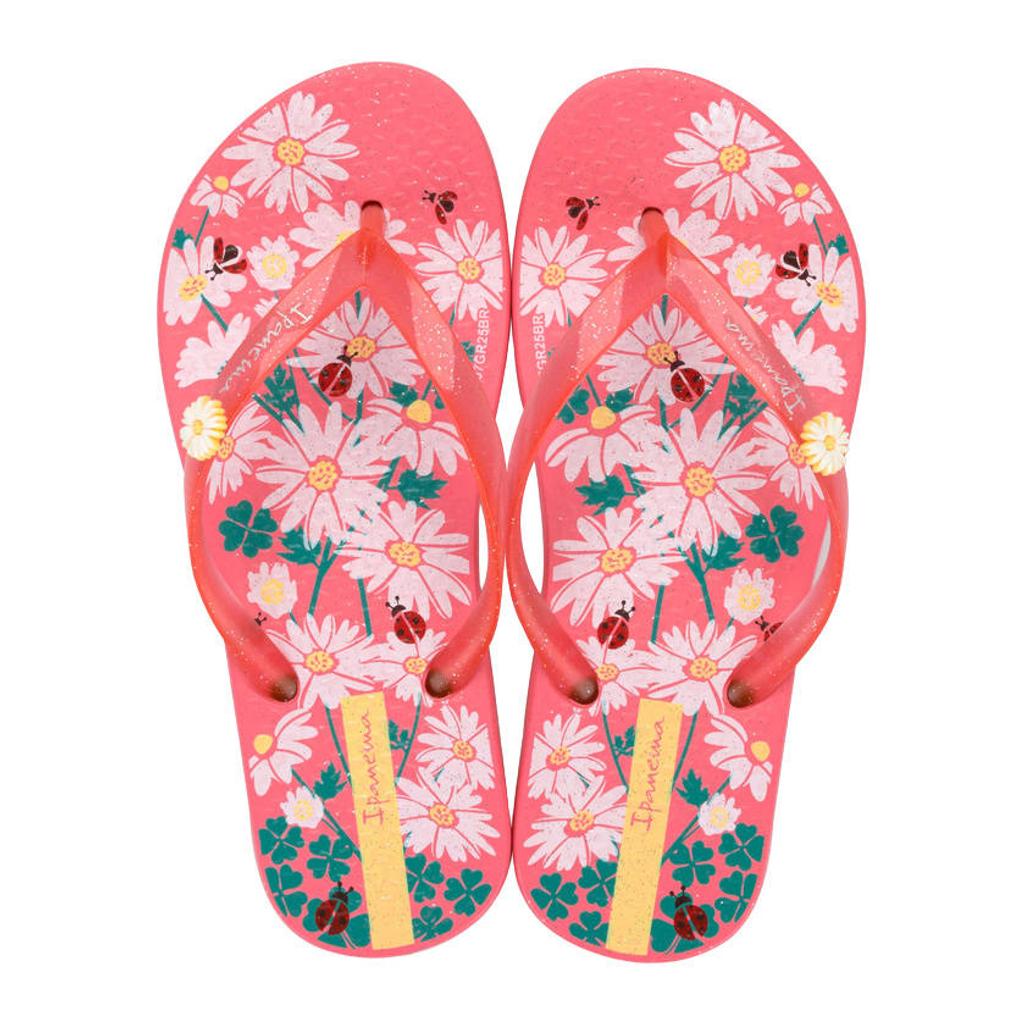 Roze meisjes Ipanema slippers meerkleurig van rubber