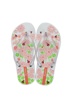 slippers wit/meerkleurig