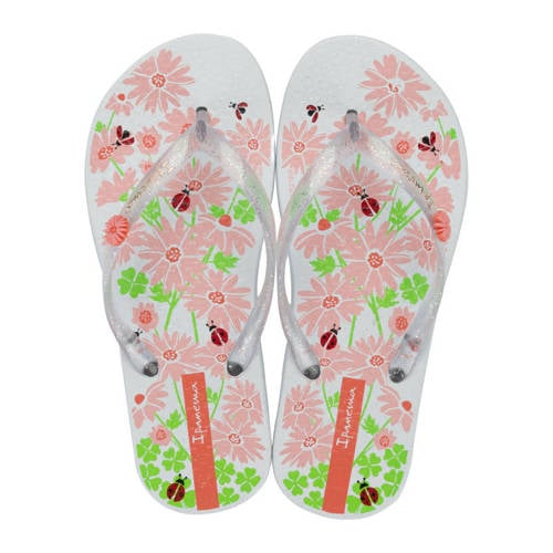 Ipanema slippers wit/meerkleurig – Wit/roze/groen