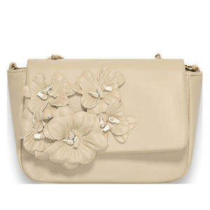 crossbody tas Flowers beige