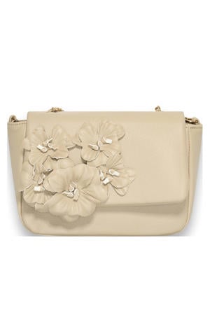 crossbody tas Flowers beige