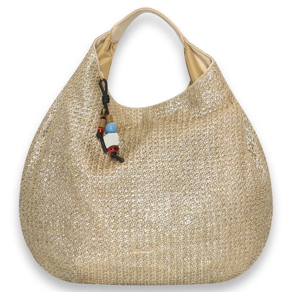 Bulaggi schoudertas Wave XL Hobo goudkleurig
