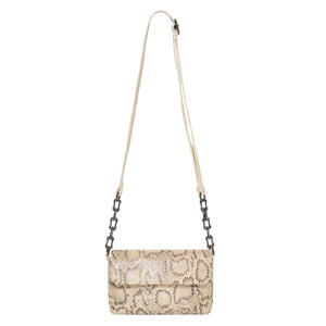crossbody tas Snake crème
