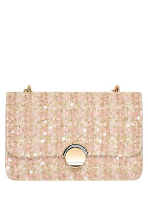 crossbody tas Carly lichtroze