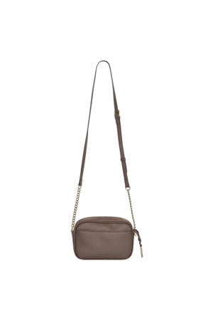 crossbody tas Woven donkerbruin
