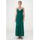 Grace & Mila maxi jurk broderie donkergroen