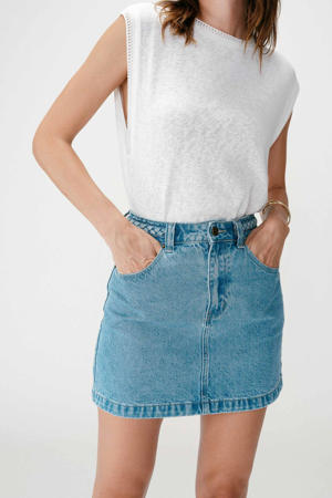 spijkerrok light blue denim