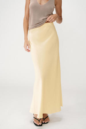 maxi rok geel