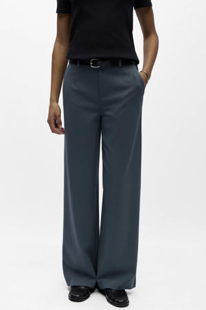 Wide leg regular waist pantalon