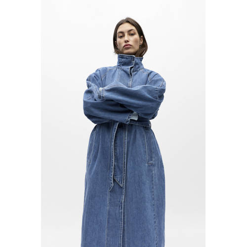 OBJECT denim trenchcoat medium blue denim afbeelding