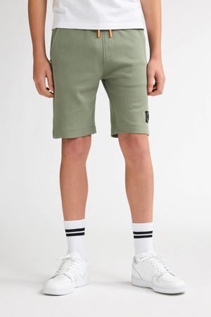 relaxed sweatshort groen