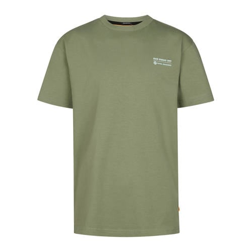 Petrol Industries T-shirt met backprint groen afbeelding