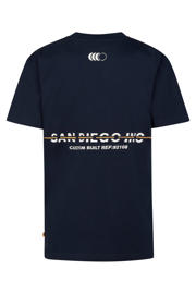 thumbnail: Petrol Industries T-shirt met backprint donkerblauw