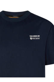thumbnail: Petrol Industries T-shirt met backprint donkerblauw