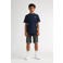 Petrol Industries T-shirt met backprint donkerblauw