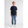 Petrol Industries T-shirt met backprint donkerblauw