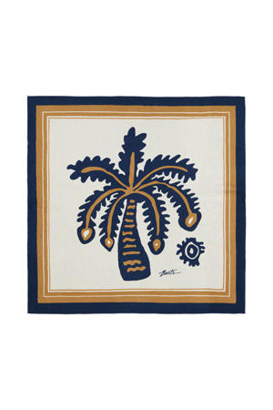 sjaal Leylaf beige/blauw