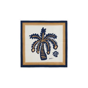 sjaal Leylaf beige/blauw