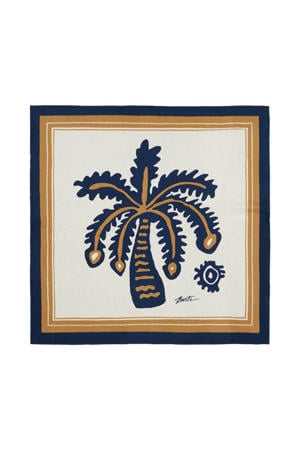 sjaal Leylaf beige/blauw