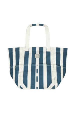 shopper Jondi donkerblauw/wit