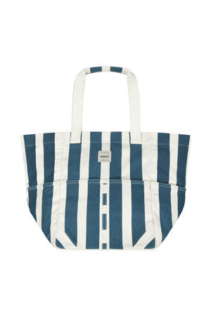 shopper Jondi donkerblauw/wit