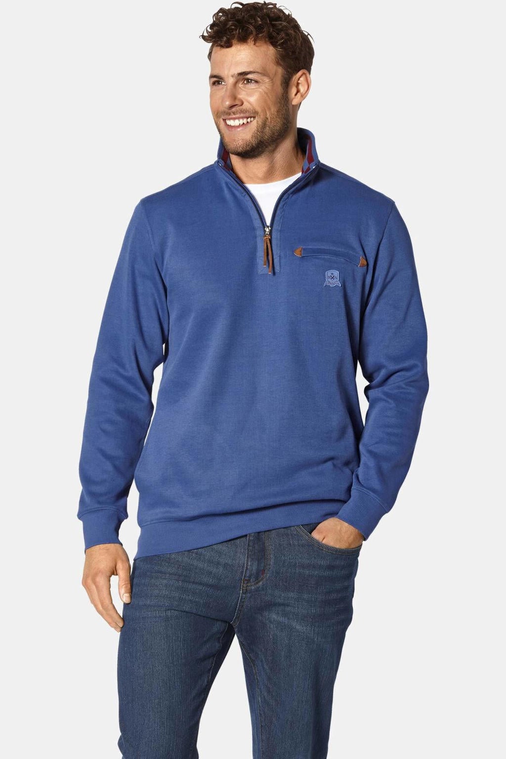 Babista katoenen regular fit trui Plus Size - blauw