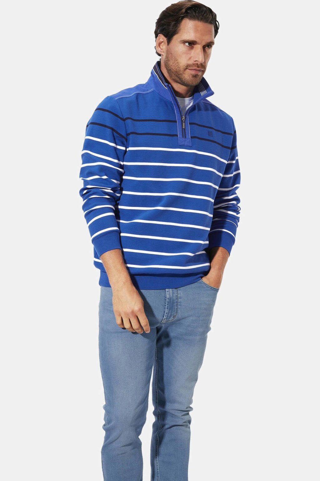 Babista regular fit trui Plus Size +FIT Collectie - koningsblauw