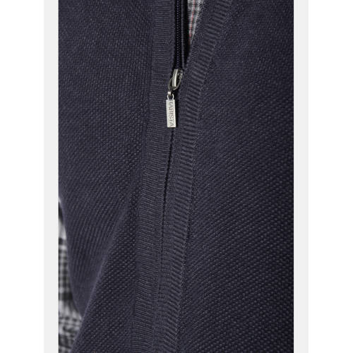 Babista gebreid vest met textuur AMOTASSI donkerblauw afbeelding