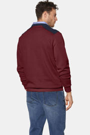 thumbnail: Babista katoenen regular fit trui met borduursels Plus Size - rood