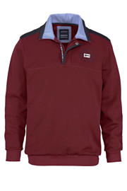 thumbnail: Babista katoenen regular fit trui met borduursels Plus Size - rood