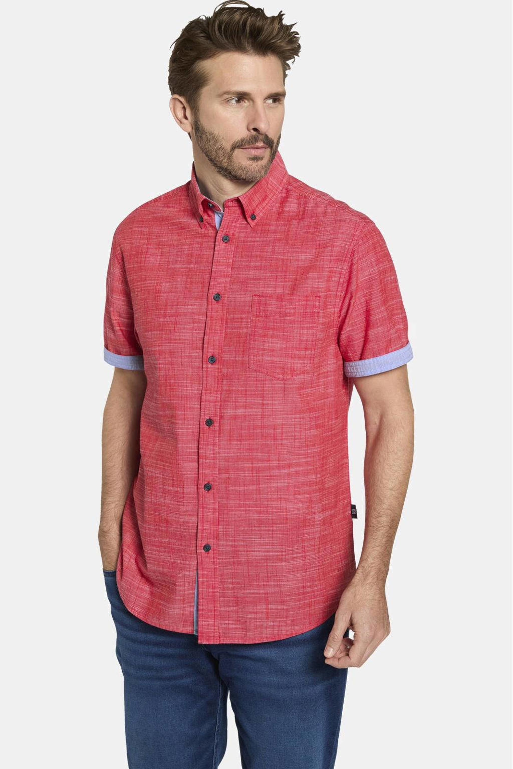 Babista regular fit overhemd +FIT Collectie Plus Size - rood