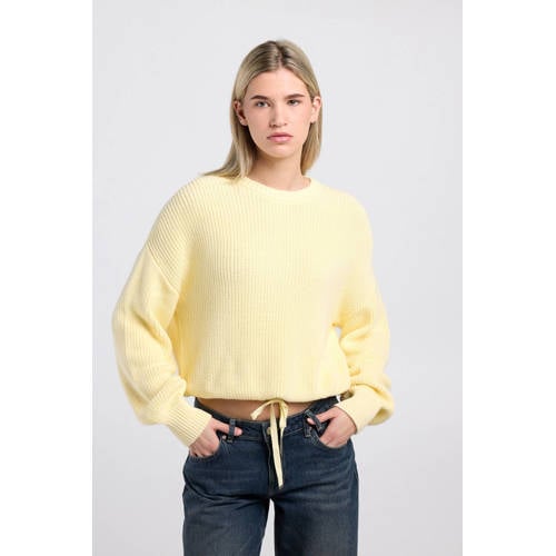 America Today sweater lichtgeel afbeelding