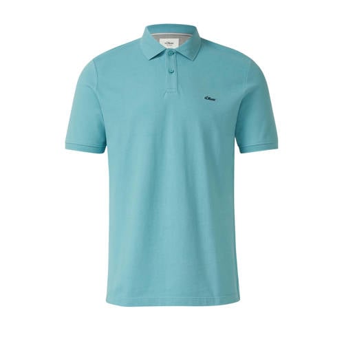 s.Oliver regular polo turqoise afbeelding