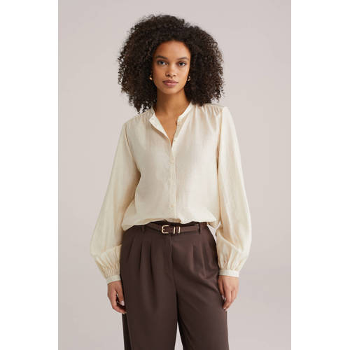 WE Fashion blouse ecru afbeelding