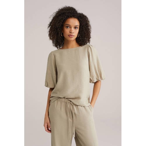 WE Fashion top beige afbeelding