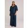 WE Fashion Curve top donkerblauw