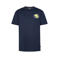Petrol Industries T-shirt met backprint donkerblauw