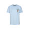 Petrol Industries T-shirt met backprint lichtblauw