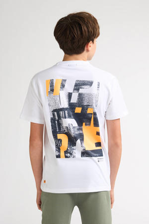 T-shirt met backprint wit