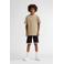 Petrol Industries T-shirt met backprint zand