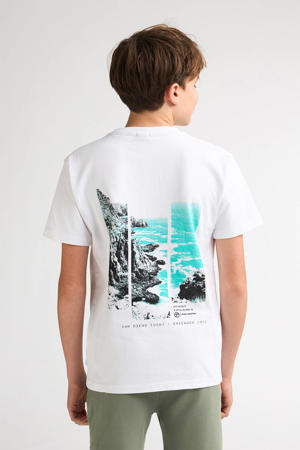 T-shirt met backprint wit