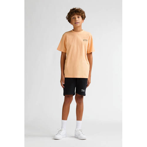 Petrol Industries T-shirt met backprint oranje afbeelding