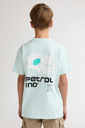T-shirt met backprint mintgroen